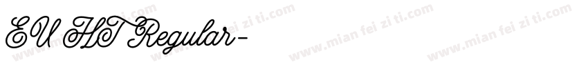 EU HT Regular字体转换